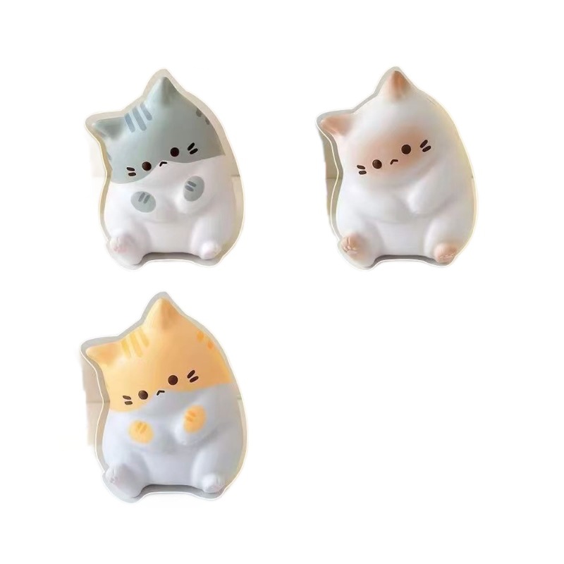 고양이 말랑이 스퀴시 스트레스 해소 책상 장식 소품