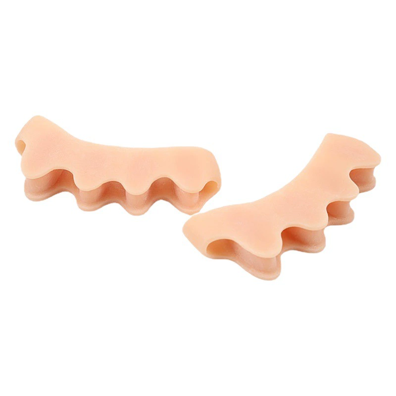 Силиконовый пятипалый разделитель пальцев перекрывает пальцы ног, большой и маленький большой палец, выворачивается коррекция стопы, исправляет пять отверстий