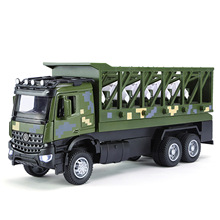 1:35仿真军事无人机发射车合金声光回力模型玩具男孩汽车摆件批发