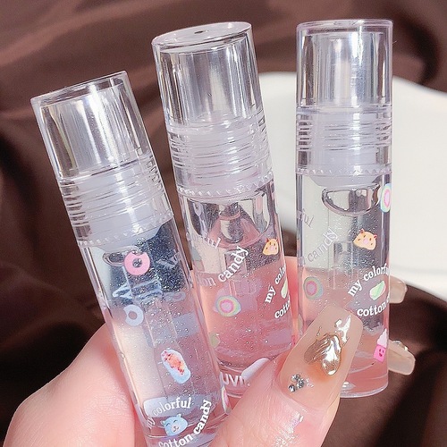 Cappuvini Marshmallow Lip Gloss Lip Balm Glass Transparent Lip Oil Moisturizing Moisture Glossy Lip Glaze Lipstick