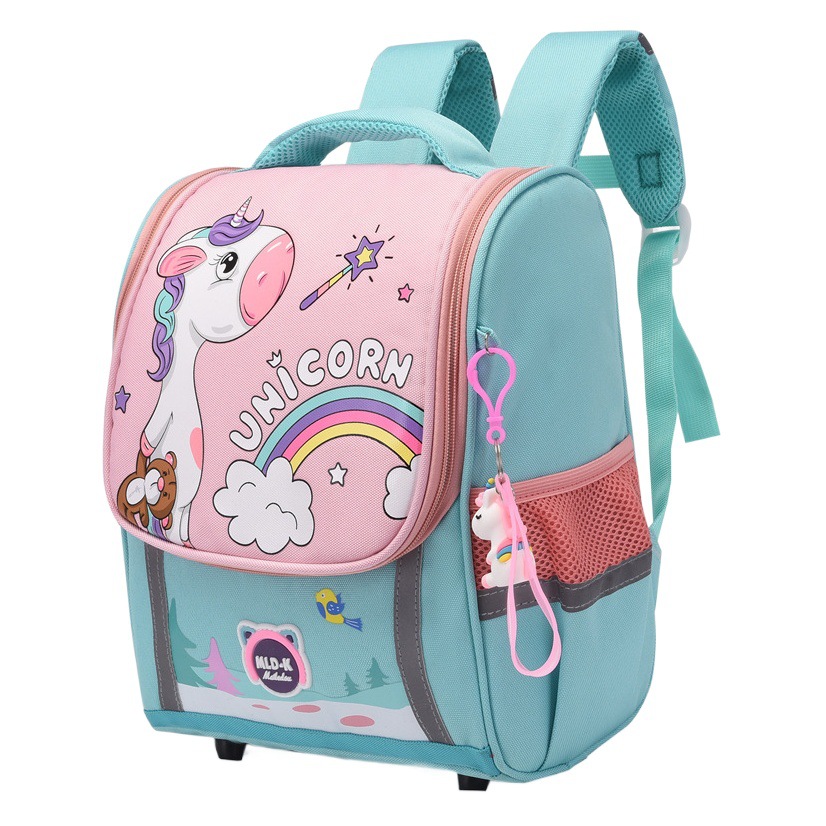 2024 nuevo estudiante de escuela primaria mochila dibujos animados lona gran capacidad impermeable kindergarten niños espacio