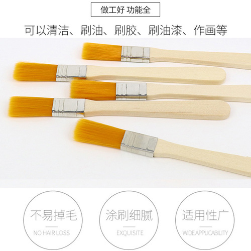Mobile phone computer cleaning wooden handle brush nylon brush motherboard dust brush toy keyboard brush repair cleaning brush