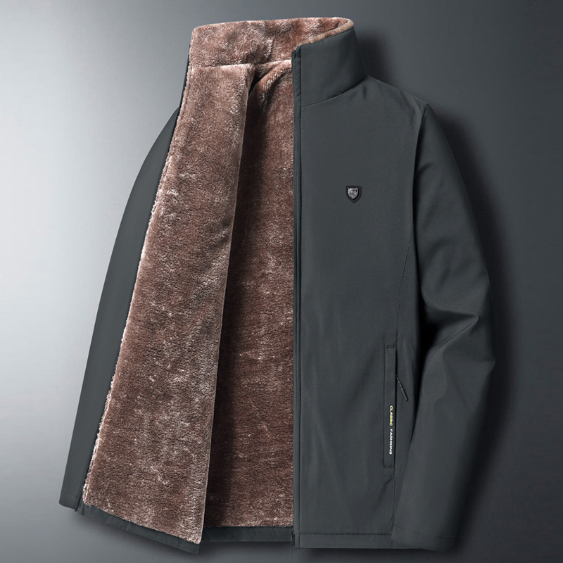 Winter keep warm long men's jacket