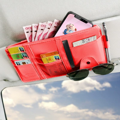 Car Glasses Clip/Bill Clip, Canvas Card Holder, Sun