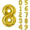 OPP, 40 дюймов, золотой, цифра 8