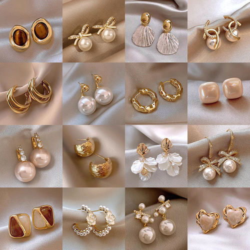 S925 Silver Pearl Stud Earrings for Women, Lightweight Luxury, High-End, Niche, Fashionable and Versatile Earrings for Spring/Summer 2025, Wholesale