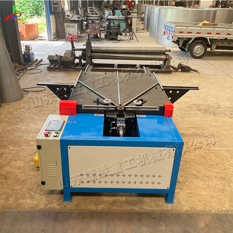 Máquina de enrollamiento de pieza de trabajo de barril redondo completamente automática para coletor de aire de escritorio de borde horizontal