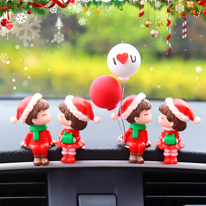 Christmas car decoration center console car decoration cute car decoration desktop couple Doll Gift Christmas car decoration center console car decoration cute car decoration desktop couple Doll Gift