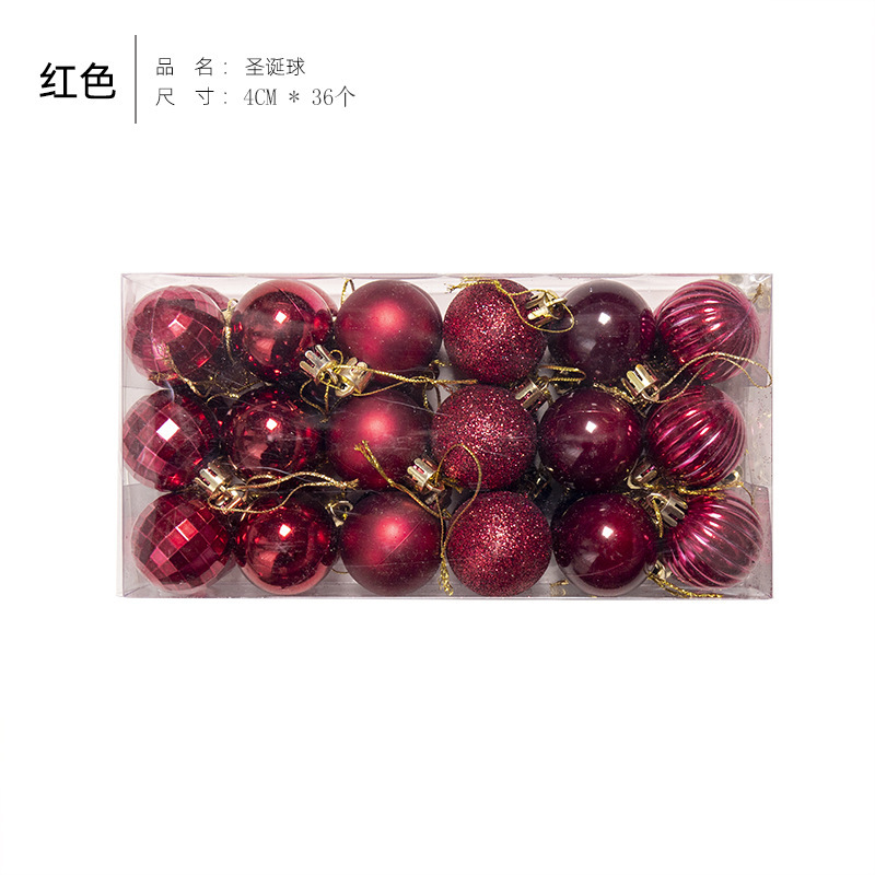 Bola de Navidad árbol de Navidad adornos de decoración colgante de bola de colores accesorios de material de Navidad DIY decoración de Navidad al por mayor