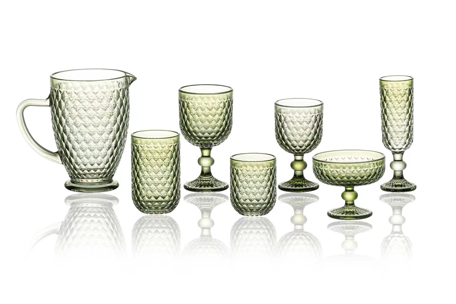 Creativo nuevo cristal de hotel tazas de agua de vidrio enjuague bucal tazas de jugo tazas de cerveza tazas de champán tazas de vino tinto