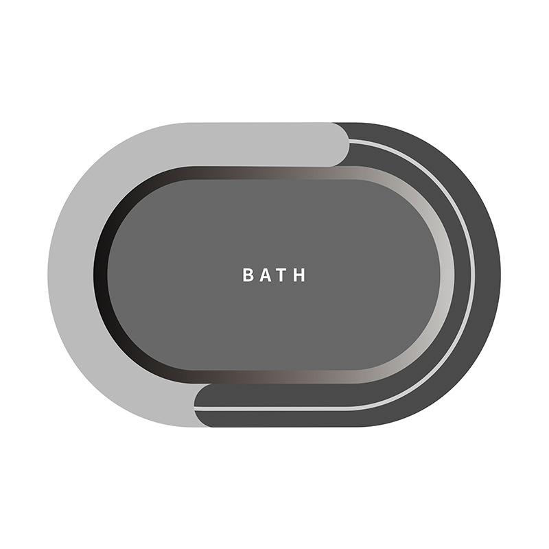 Alfombra de baño suave de tierra de diatomeas, alfombra antideslizante para puerta de entrada, alfombra para puerta de entrada, inodoro, cocina, alfombra para pies, alfombra a prueba de humedad