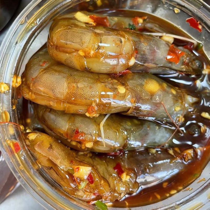 Pickled shrimps 48 hour Deliver goods Dandong precooked and ready to be eaten Prawns Shrimp Open back Shrimp Prawns Shrimp