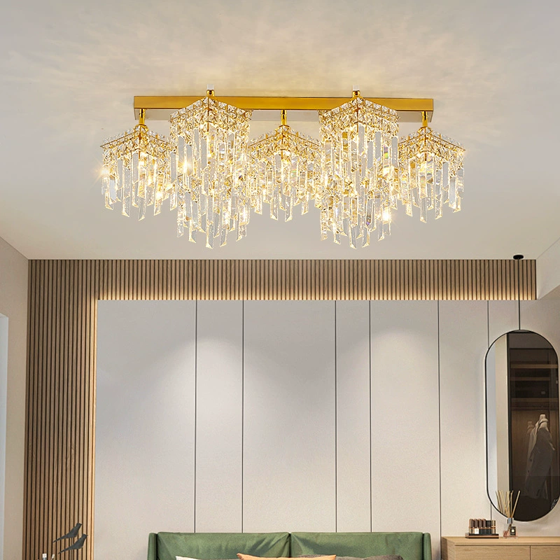 Elite ceiling light for living room, LED lamp, rectangular lights, light luxury style, eyes protection