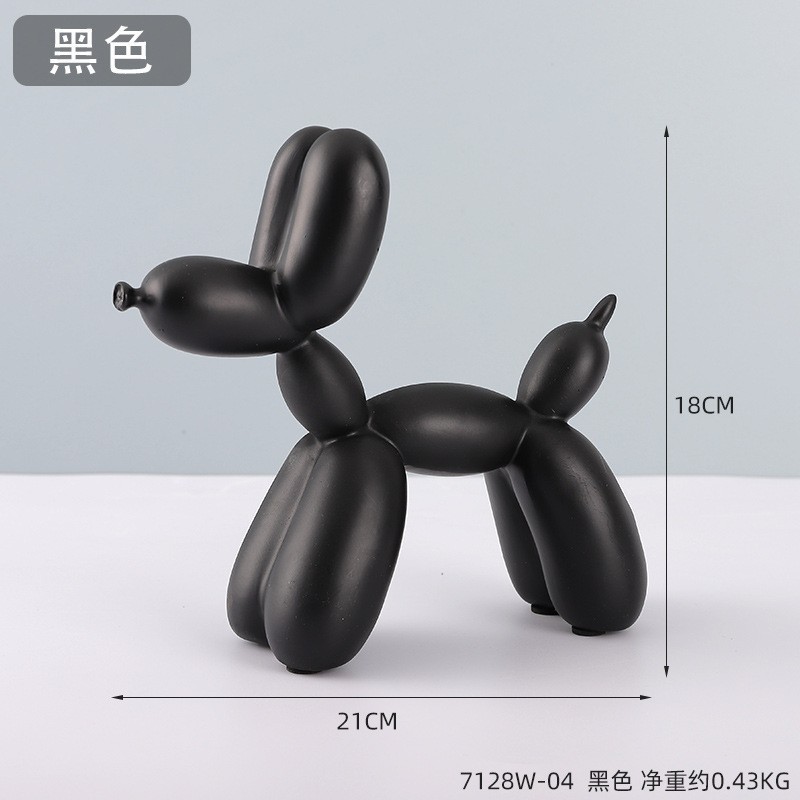 7128W-04-perro globo-negro