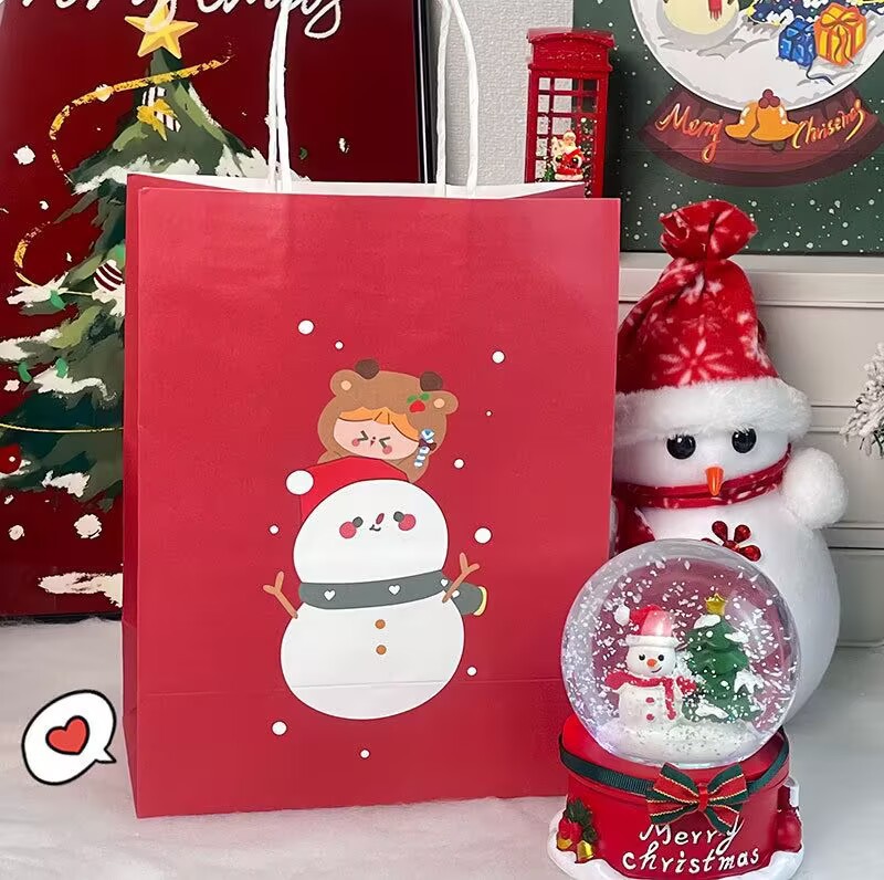 귀여운 눈사람, 흰색 소가죽, 21*11*27