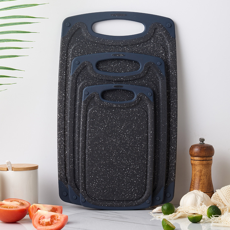 Junta de tres piezas set sésamo tablero de corte tablero de escritorio nuevo material PP tablero de plástico fábrica de paja de trigo suministro directo