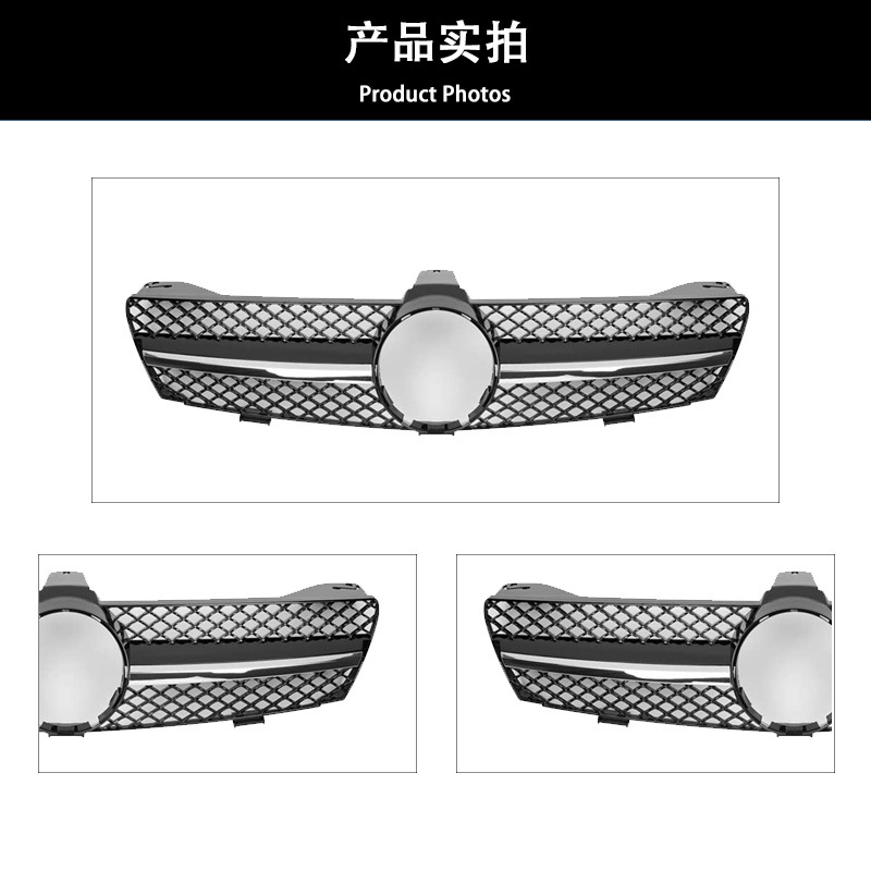 Suitable for 05-09 Mercedes-Benz Cls-Class W219 Modified Amg Silver Front Grille Replacement for the Original Car Front Bumper Grille