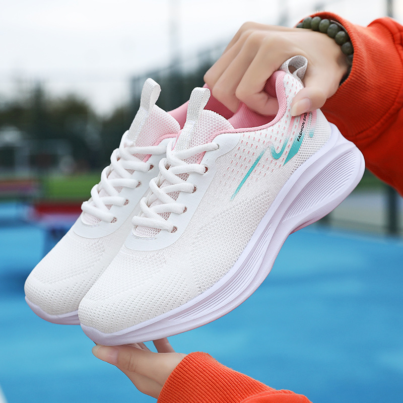 Quanzhou Summer New Sports 's Breathable Fly Knit Versatile Casual Lightweight Soft Sole Student Running Shoes For_voghion.com