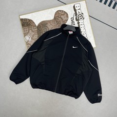 春秋爆款海外爆款NK夹克男装 钩子刺绣大勾拼接休闲宽松情侣外套