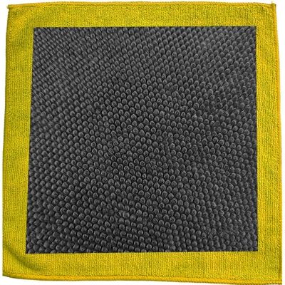 Car cleaning tools – car washing, clay for car detailing - dotted-abrasive-cloth-yellow