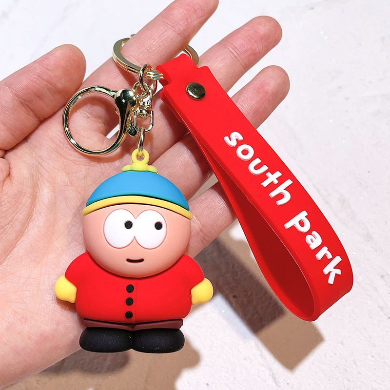 跨境热卖 南方公园钥匙扣South Park公仔情侣挂件娃娃机小礼品|undefined