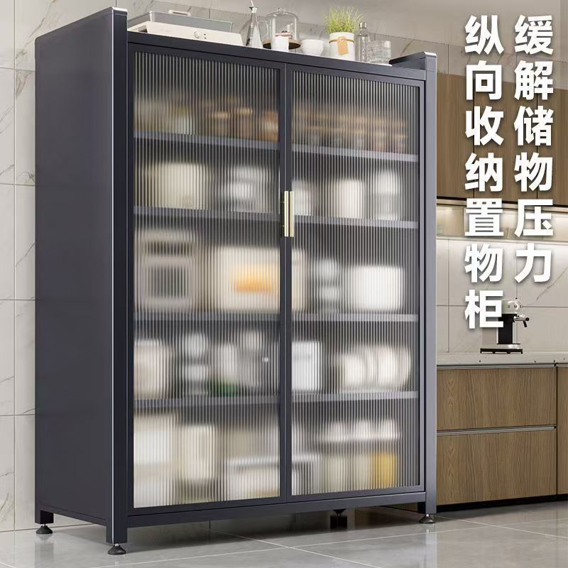 Popular Kitchen Cabinet Carbon Steel Double-Door Storage Cabinet Multi-Layer Storage Cabinet with Doors Microwave Oven Storage Cabinet with Wheels Popular Kitchen Cabinet Carbon Steel Double-Door Storage Cabinet Multi-Layer Storage Cabinet with Doors Microwave Oven Storage Cabinet with Wheels