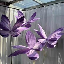 大型仿真蝴蝶纸艺花摄影拍摄道具活动场景布置商场美陈摆件纸蝴蝶