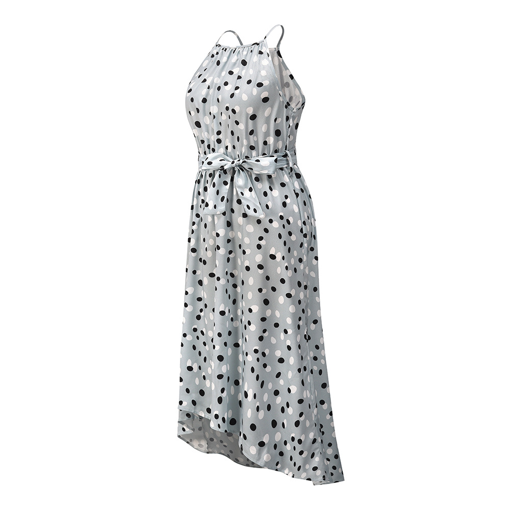 Women s Polka Dot Printed Sling Dress nihaostyles clothing wholesale NSHYG72271