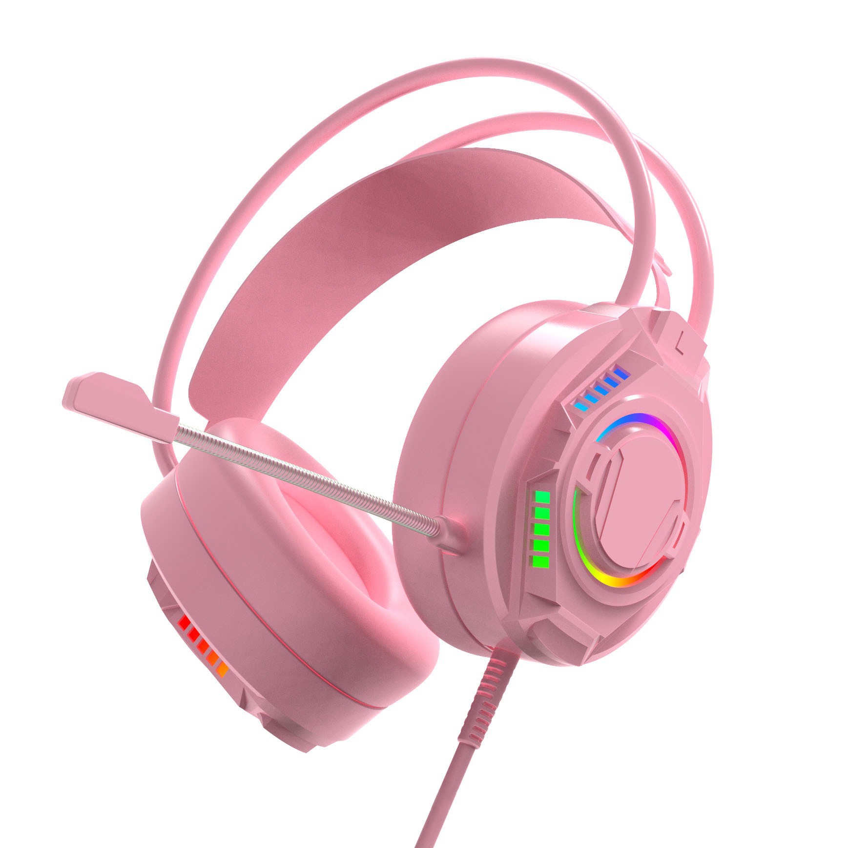 Transfronterizo al por mayor 502 auriculares de computadora con cable 7.1 auriculares USB estéreo auriculares de reducción de ruido