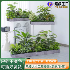 人工緑化プランター、フラワーボックス、景観装飾、屋内外、ショッピングモール、カフェ、インテリア、人工植物景観レイアウト