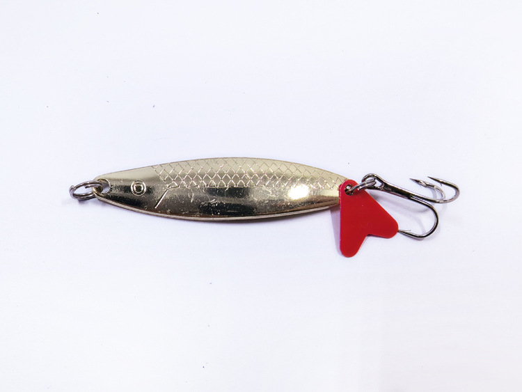 Half pattern fish sequin gold 9.5g/6cm