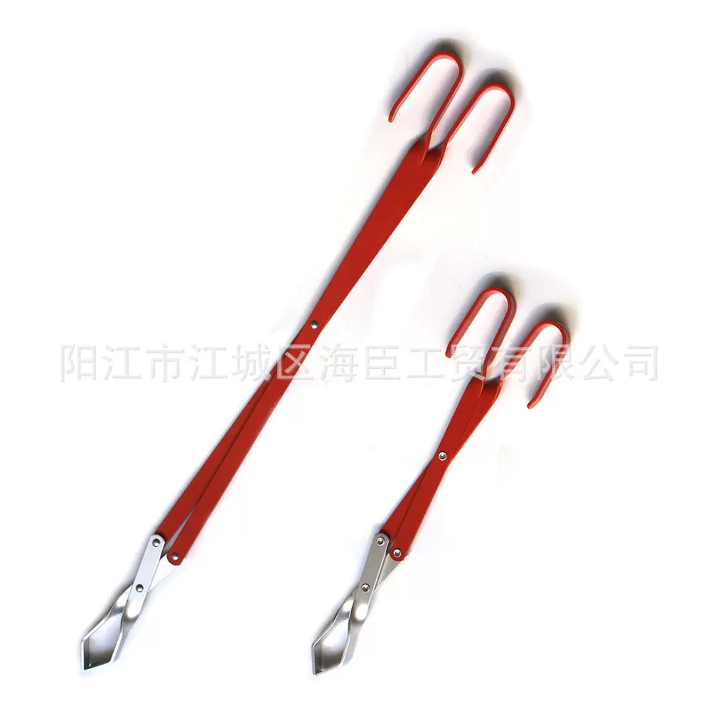 户外烧烤炭夹火钳野营便携碳夹长柄煤木炭夹子捡垃圾钳BBQ食品夹