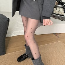 波点丝袜防勾丝连裤袜超薄高透jk白丝袜子女春秋季打底裤袜黑丝