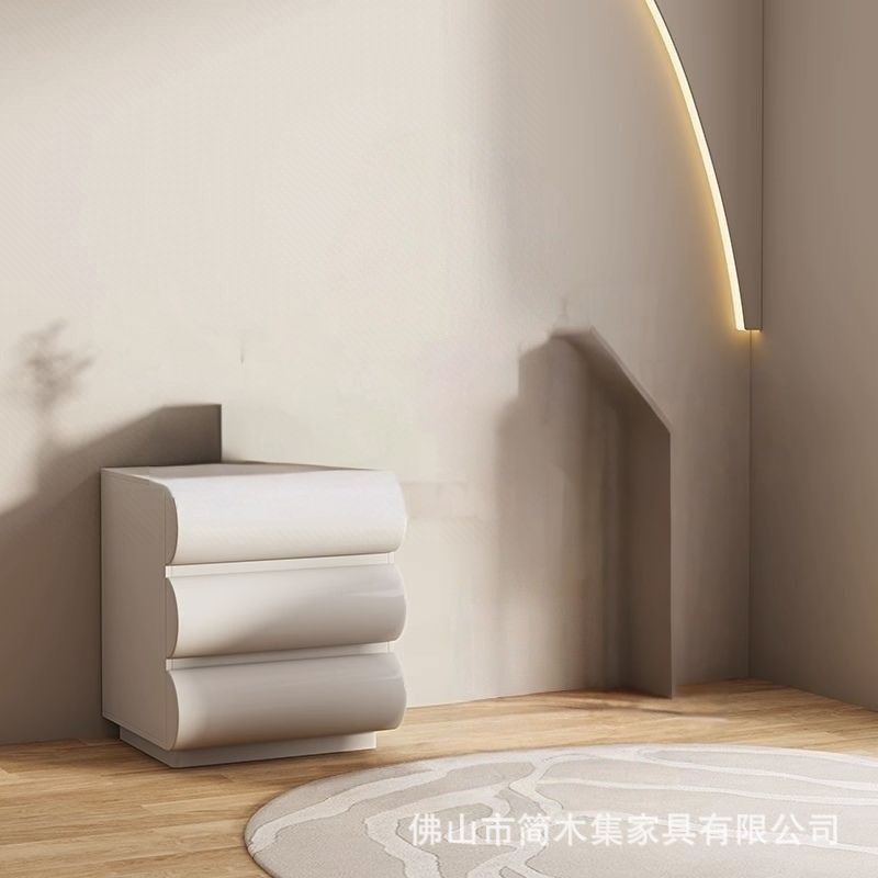 크림 화이트 55 3단 서랍장