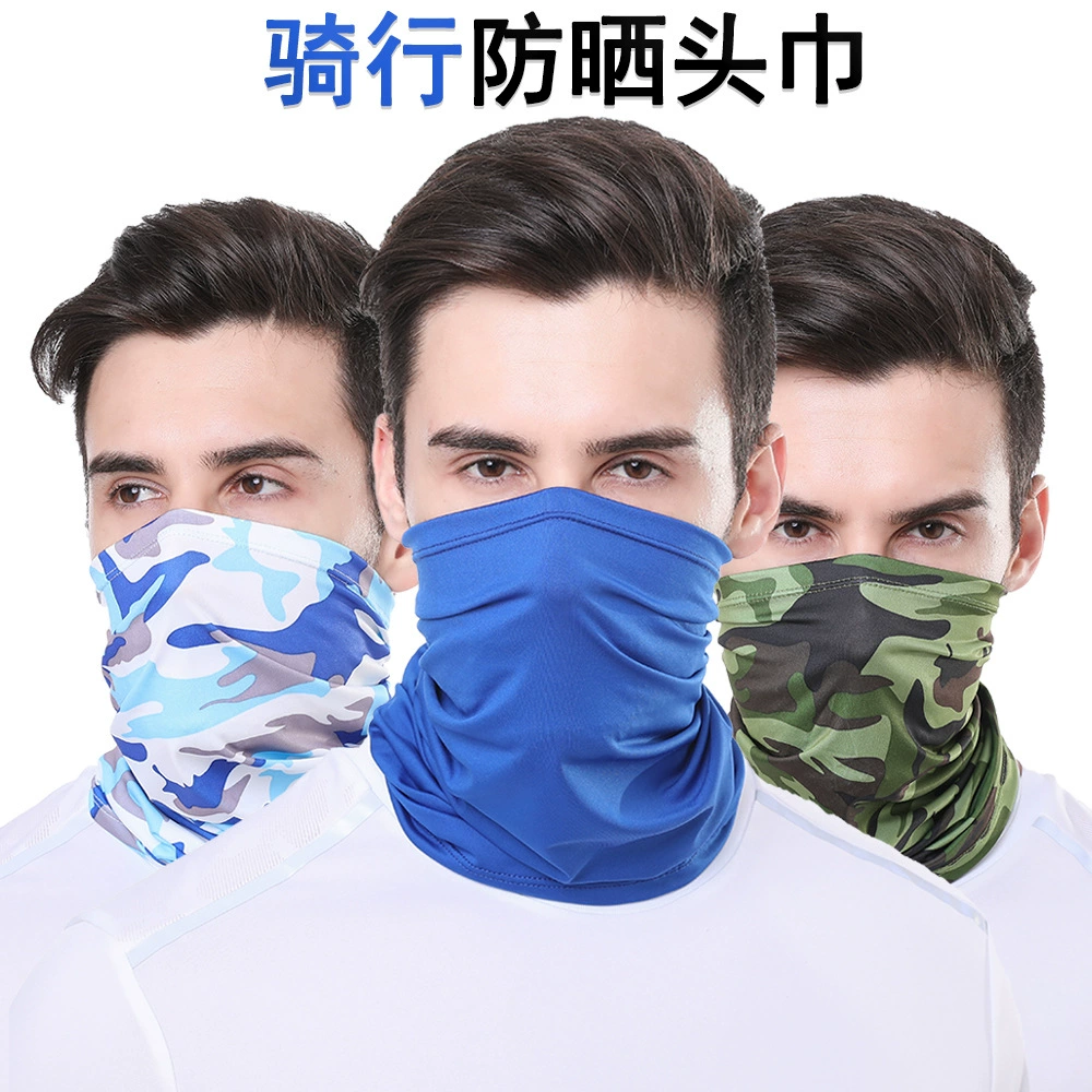 Трансграничная езда солнцезащитный крем из шелка льда тюрбан летняя спортивная нагрудная маска Рыбалка дышащая всасывающая магическая салфетка