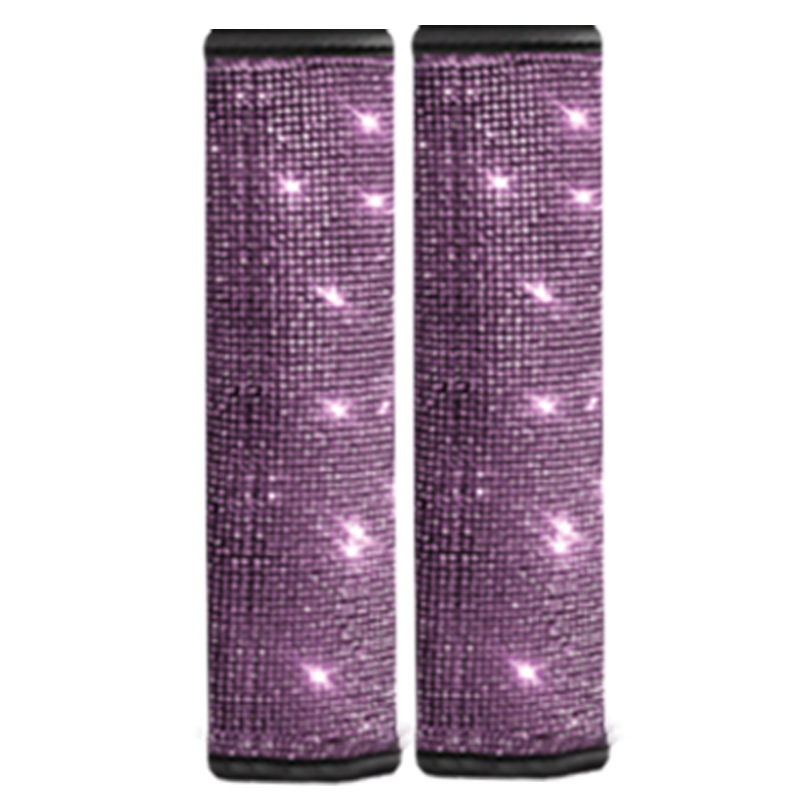 Cross-Border Foreign Trade Goddess Dazzling Diamond-Studded Rhinestone Full Diamond Car Seat Belt Shoulder Pad Glitter Stickers