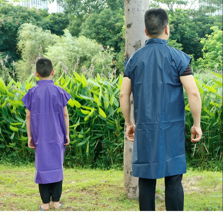 Agricultural Vest Spraying Outdoor Raincoat Adult Labor Protection Long Sleeveless Hatless Raincoat Thickened Oxford Agricultural Materials Gift