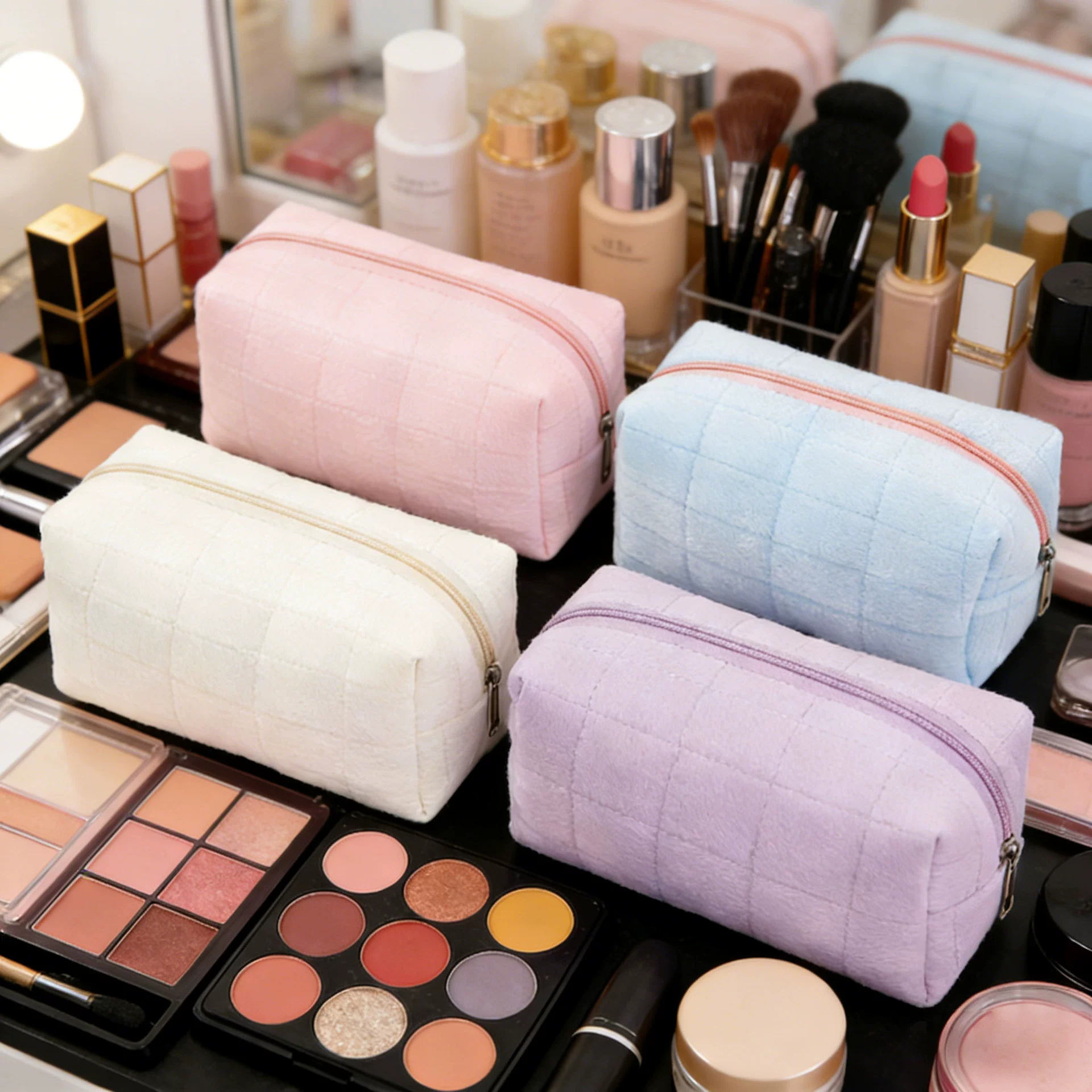 Новая модель милая плюшевая косметичка для путешествий по уходу за кожей сумка для хранения высокой стоимости женский мобильный телефон сумка для хранения оптом