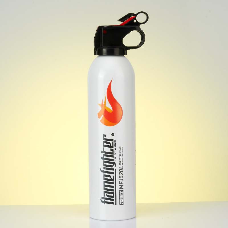 Mini Portable Flame Warrior Car-Mounted Dry Powder Fire Extinguisher, Five Colors, 600g Large Flame, for Car and Home Use