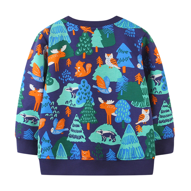 Ropa para niños de estilo europeo y americano otoño nuevo suéter para niños suéter de manga larga para niños impreso lindo suministro transfronterizo