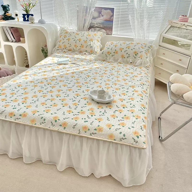 Summer silk mat, set for princess, 3 piece set