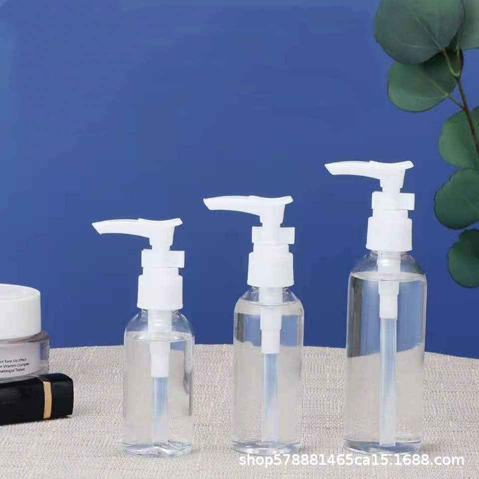 50/60/80/100ml毫升透明 卡扣挤压瓶乳液按压鸭嘴洗手液分装瓶