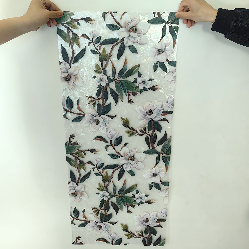 140g Weight Glass paster Home Textiles & Decor Type PVC Material Leaf Pattern Casual, Pastoral Style Casual Pastoral Leaf PVC Glass Paster Wall Art 58