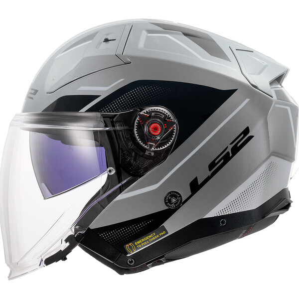Casco de motocicleta LS2 para hombres y mujeres cuatro estaciones doble lente medio casco coche eléctrico tres cuartos casco OF603ECE certificación