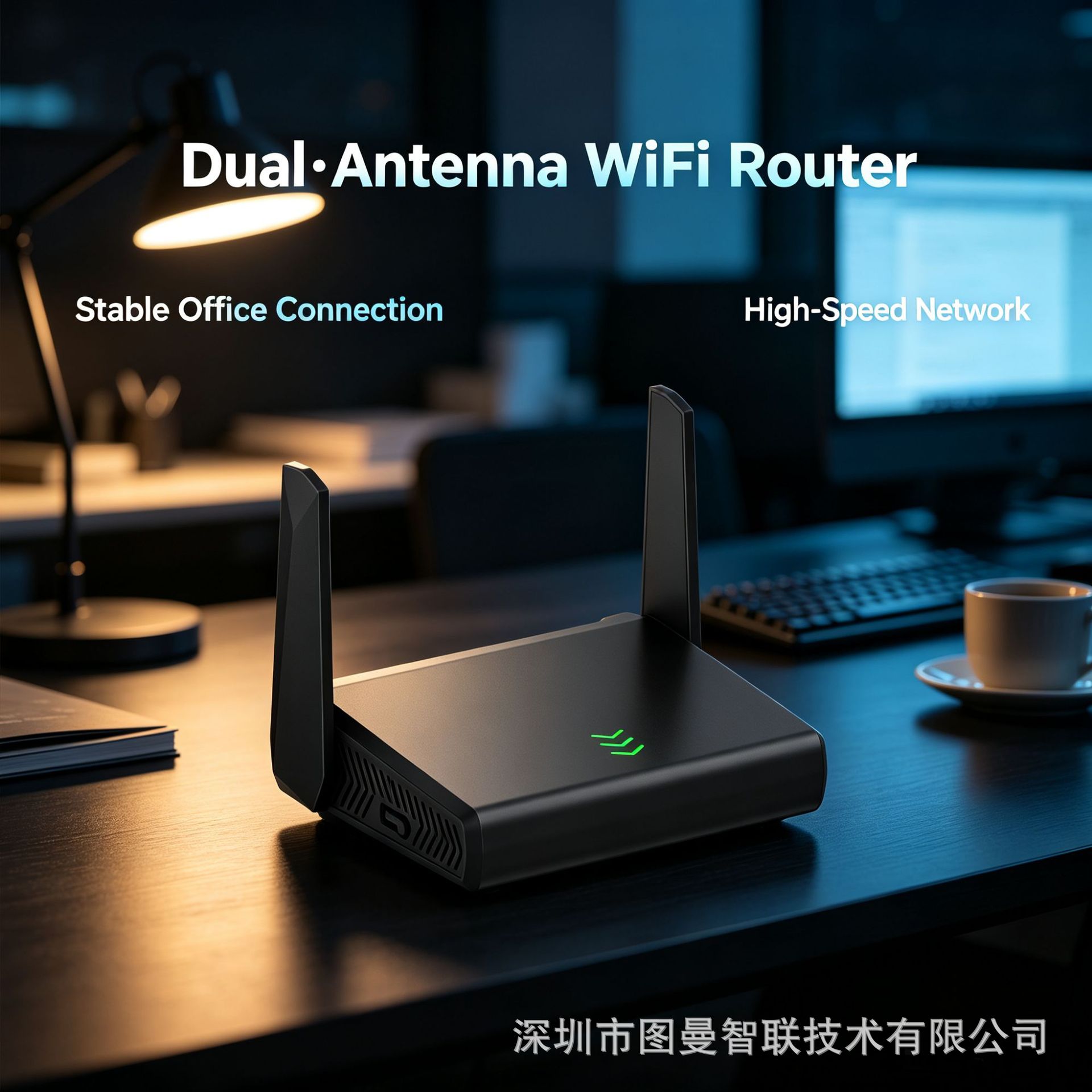 Router WiFi Inalámbrico 300 Mbps con Cortafuegos Incorporado para Hogar y Oficina