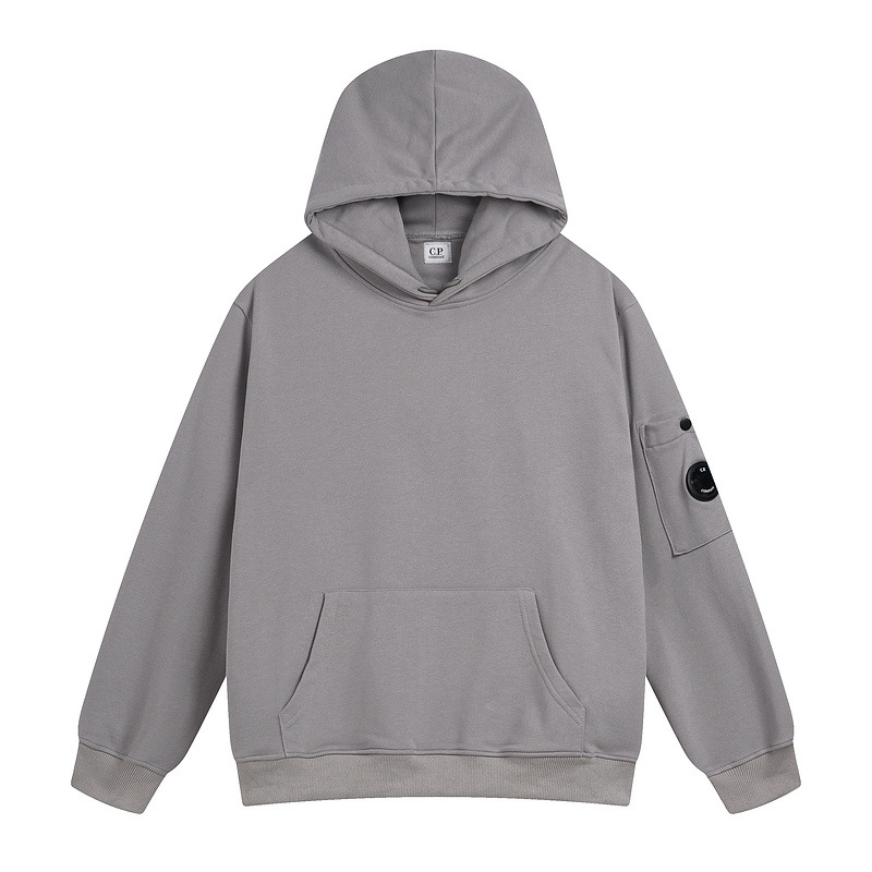 Marca de moda de comercio exterior transfronterizo Otoño e Invierno nueva pareja de hombres y mujeres de lente redonda cremallera con capucha suéter superior al por mayor