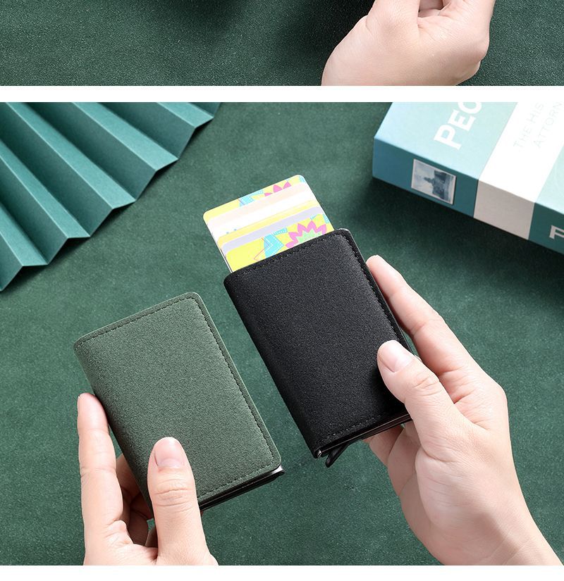 Rfid Blocking Automatic Ejector Wallet For Men And Women_voghion.com