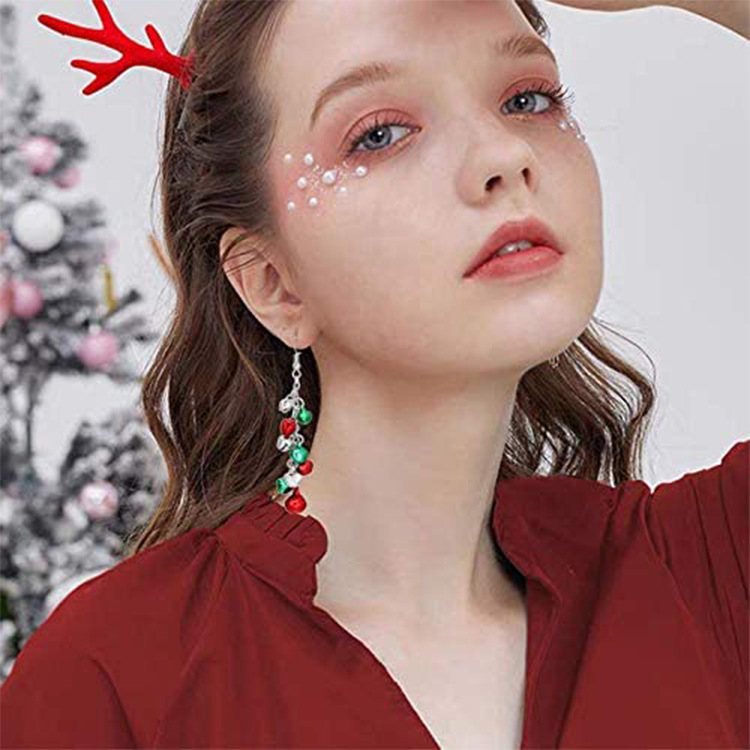 Fashion Christmas Tree Flamingo Alloy Plating Inlay Artificial Gemstones Women's Drop Earrings 1 Pair display picture 5