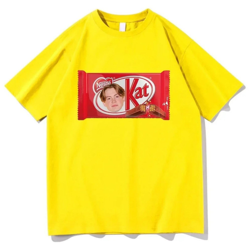 Foreign Trade Kat Biscuit Chocolate Snacks Best Daily Short-Sleeved T-Shirt 2