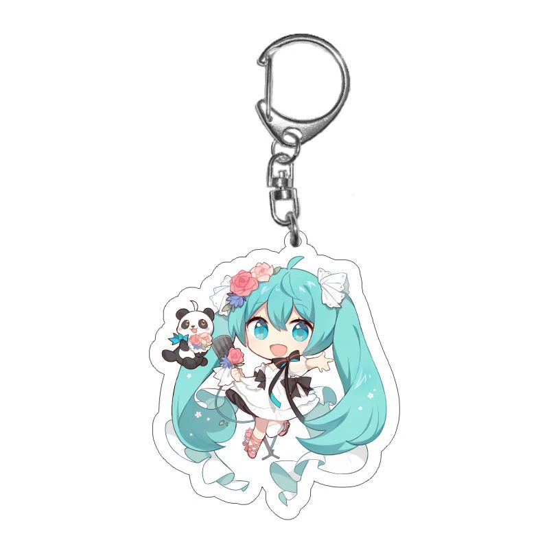 [初音未来/Хацунэ Мику镜音动漫明星二次元卡通亚克力挂件挂饰钥匙扣]